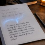 reMarkable Paper Pro AI notebook displaying disappearing handwritten notes and AI-generated handwritten responses on an E Ink screen